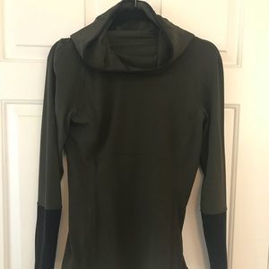 Lululemon olive green run hoodie rulu pullover